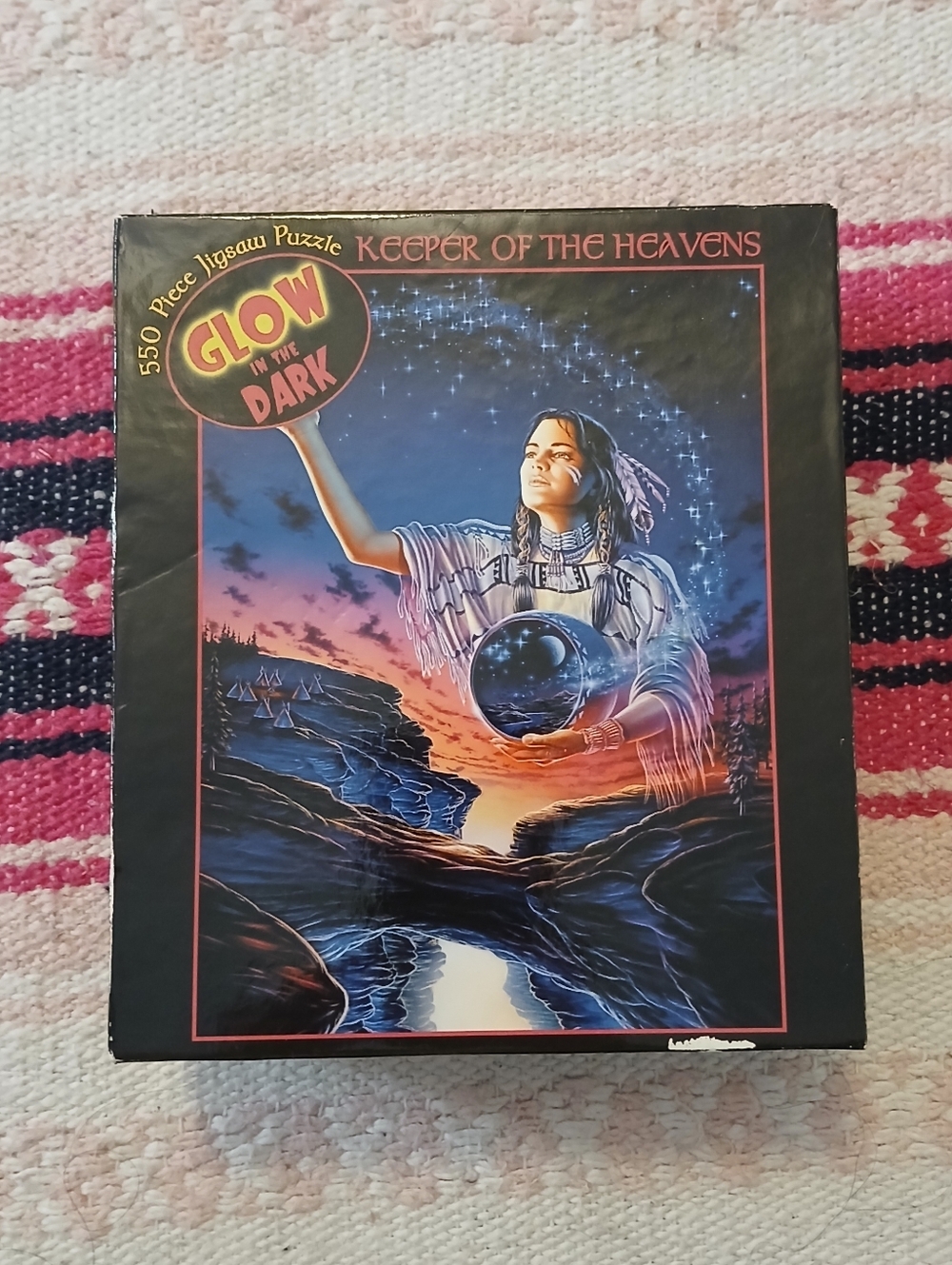 Keeper of the Heavens Glow-in-the-Dark Puzzle Vibrant Artwork/SEALED